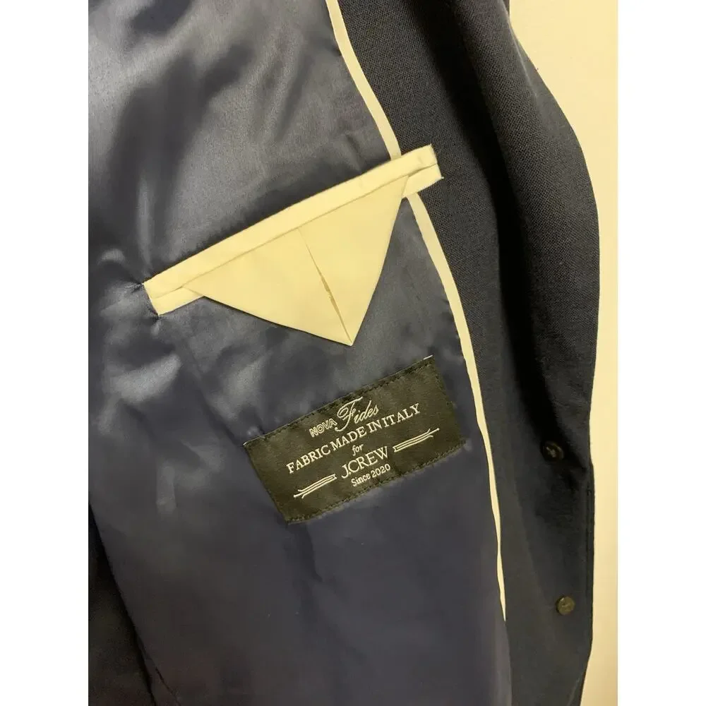 J.crew Gamine blazer in Italian studio wool blend Navy Size Large